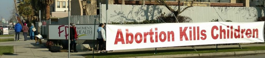 Abortion Kills Children banner